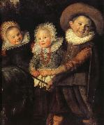 Details of  The Group of Children, Guido da Siena